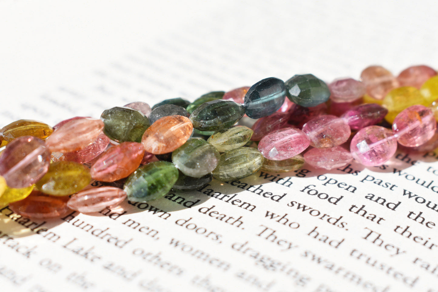 Tourmaline Faceted Oval Beads - Family