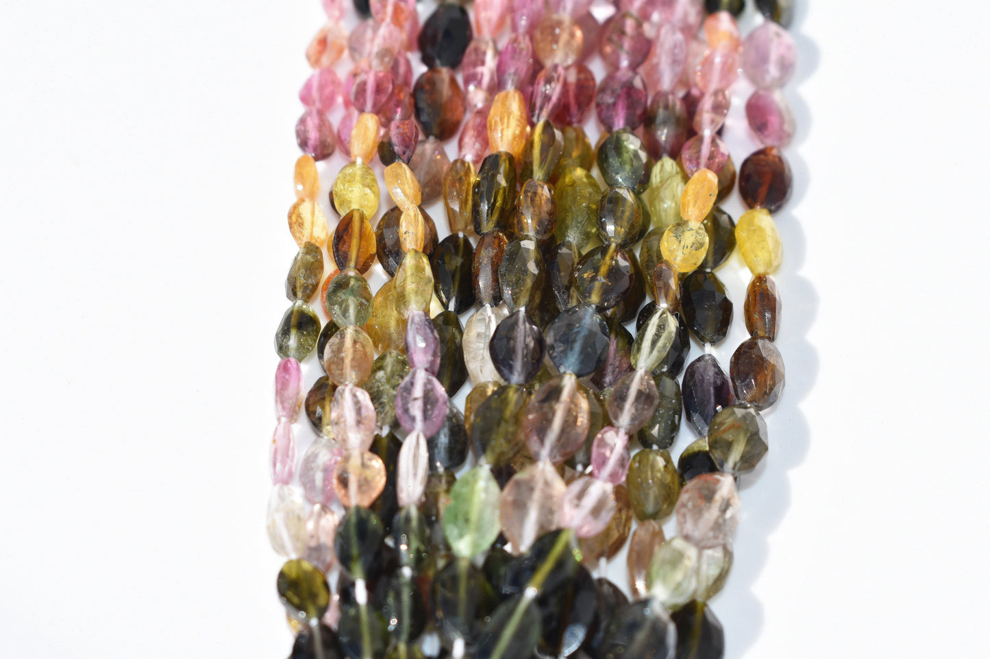 Tourmaline Oval Beads - Faceted 4x6
