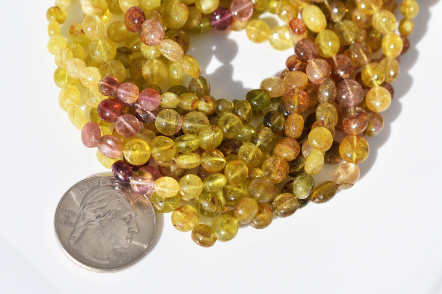 Tourmaline Coin Beads - Family