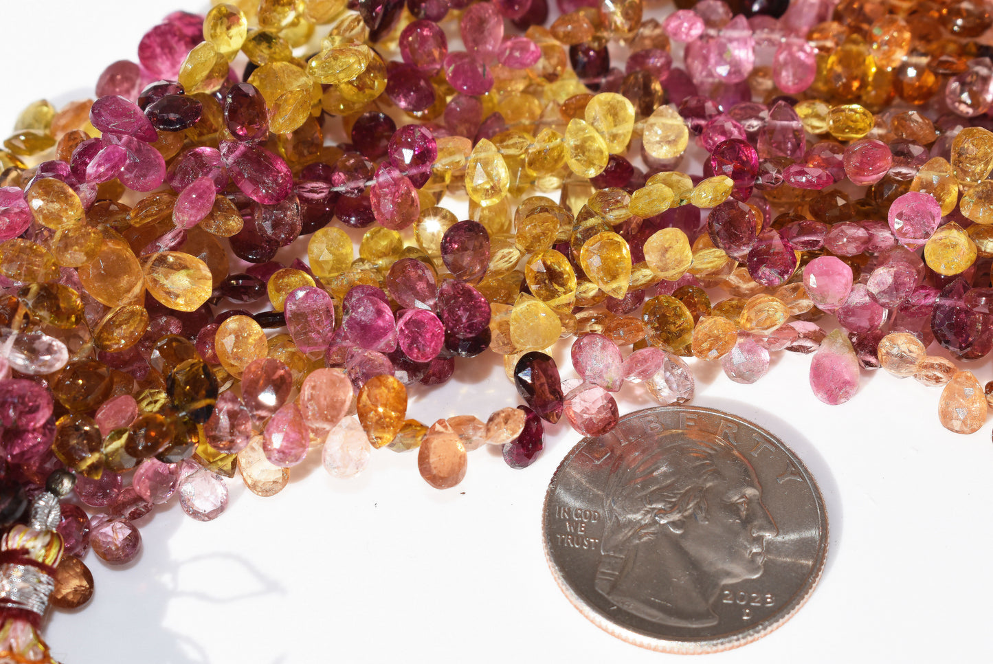 Tourmaline Pear Beads - Candy Colored Family 1 (Large)
