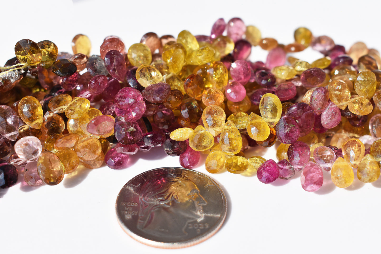 Tourmaline Pear Beads - Candy Colored Family 1 (Large)