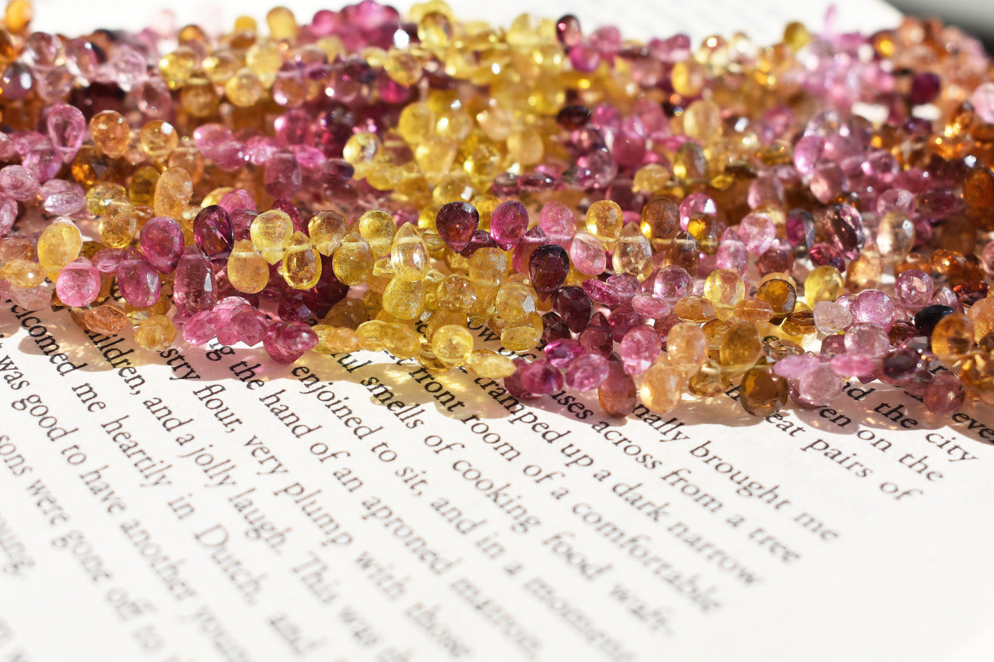 Tourmaline Pear Beads - Candy Colored Family 2 (Small)