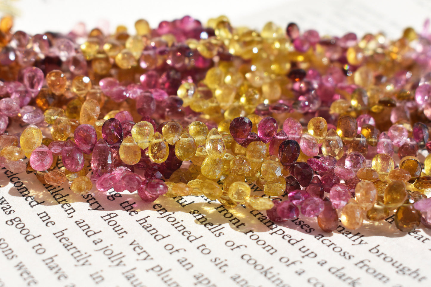 Tourmaline Pear Beads - Candy Colored Family 2 (Small)