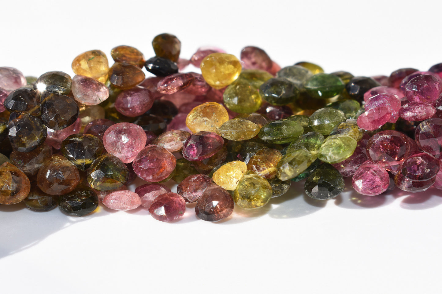 Tourmaline Pear Beads - Moody Family 5mm-7mm