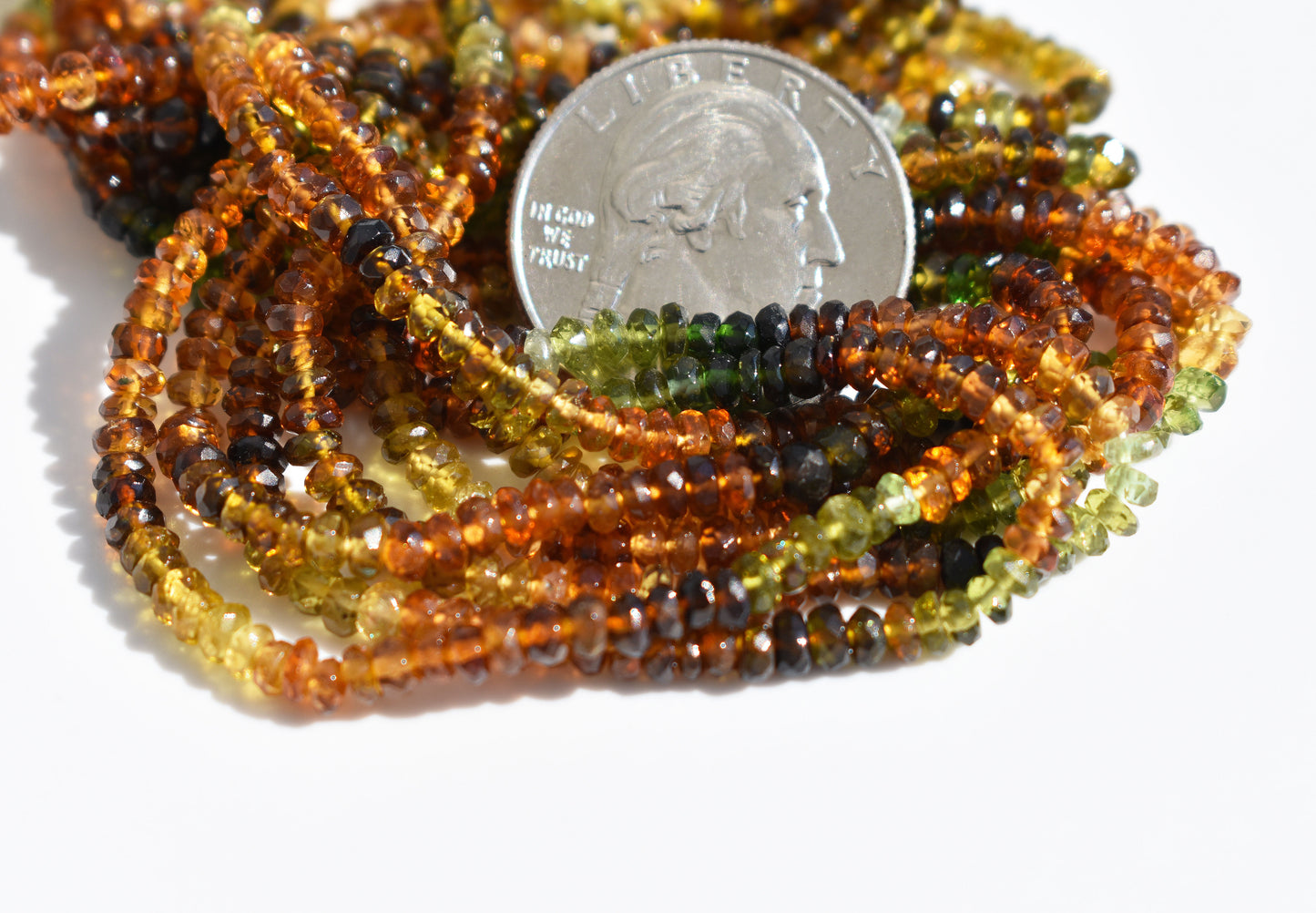 Petro Tourmaline Rondelle Beads 2.5-3mm