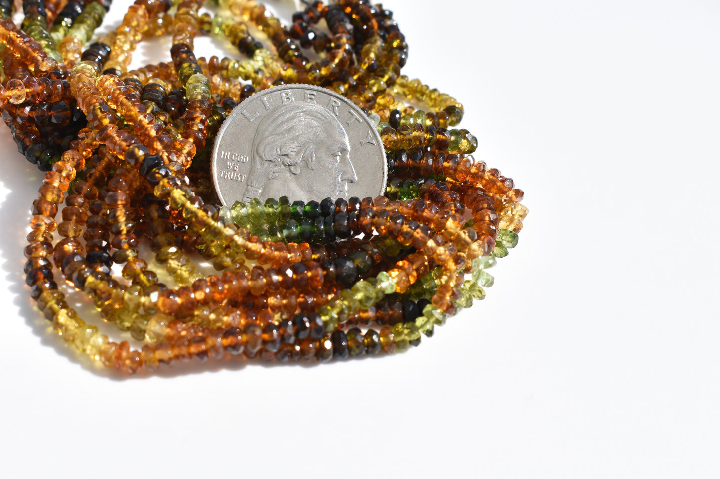 Petro Tourmaline Rondelle Beads 2.5-3mm