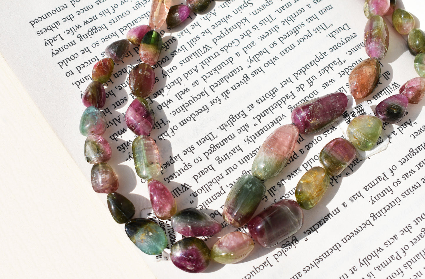 Multi-Color Tourmaline Nugget Beads - Fancy Pebbles Family