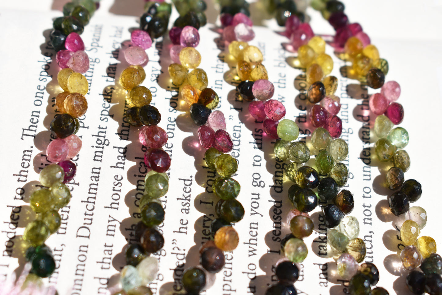 Multi-Color Tourmaline Faceted Onion Beads - 3-5.5mm