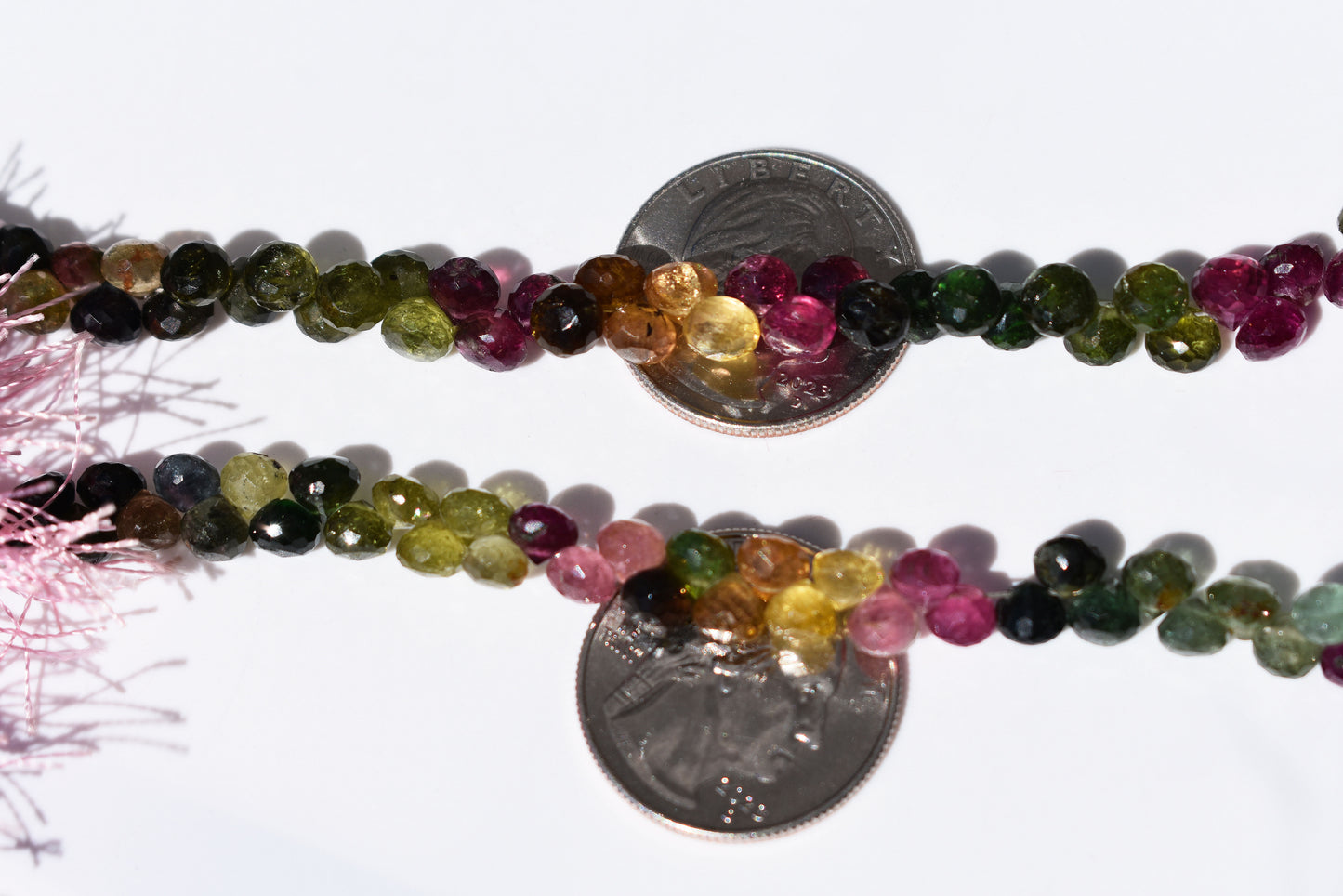 Multi-Color Tourmaline Faceted Onion Beads - 3-5.5mm