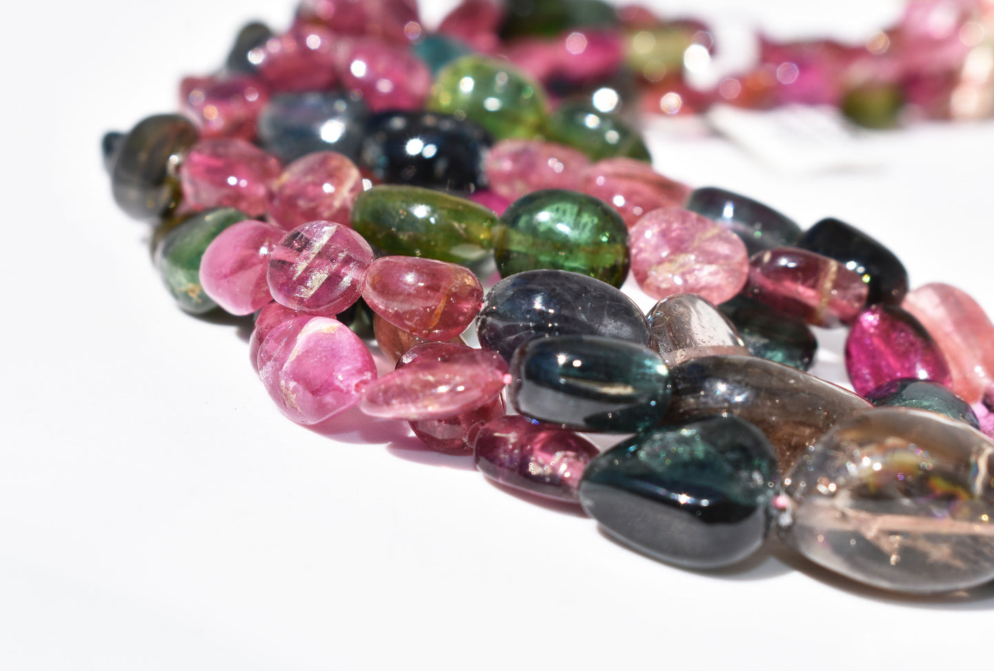 Tourmaline Nugget Beads - Pebble Family/Necklace