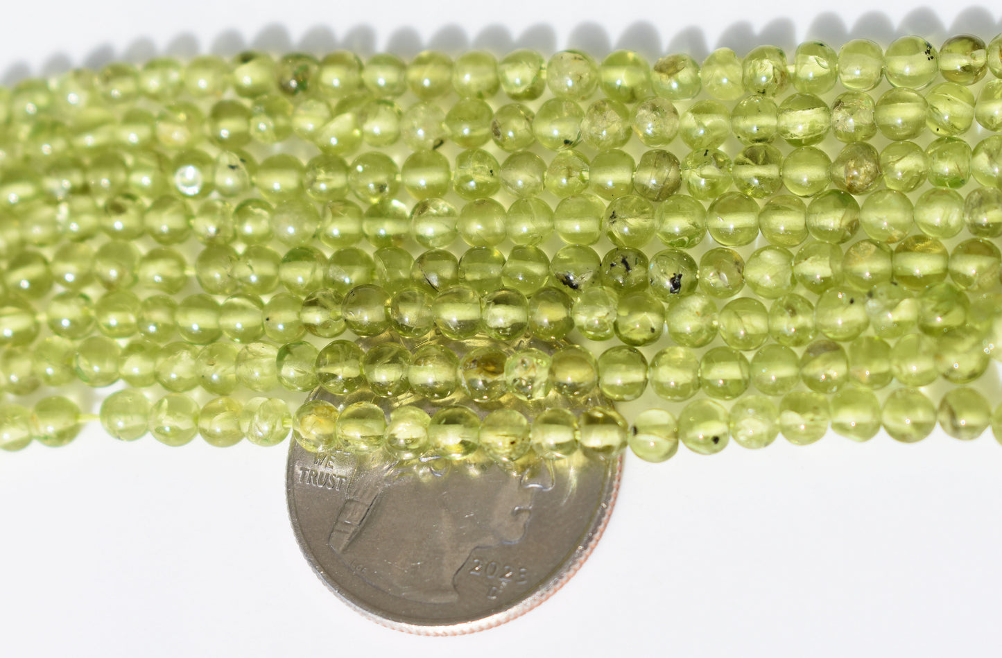 Peridot Round Beads 3mm