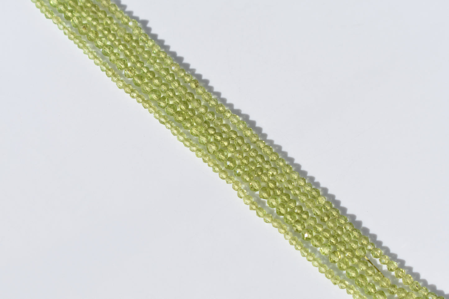 Peridot Rondelle Beads - Faceted 2-2.5mm