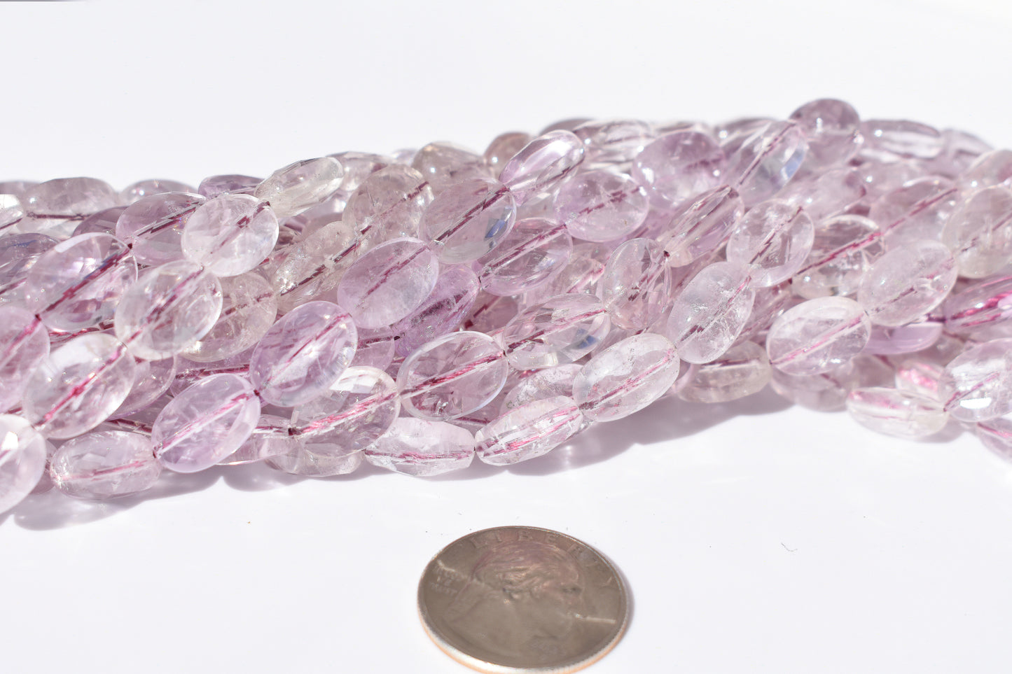 Amethyst Faceted Oval Beads 10mm