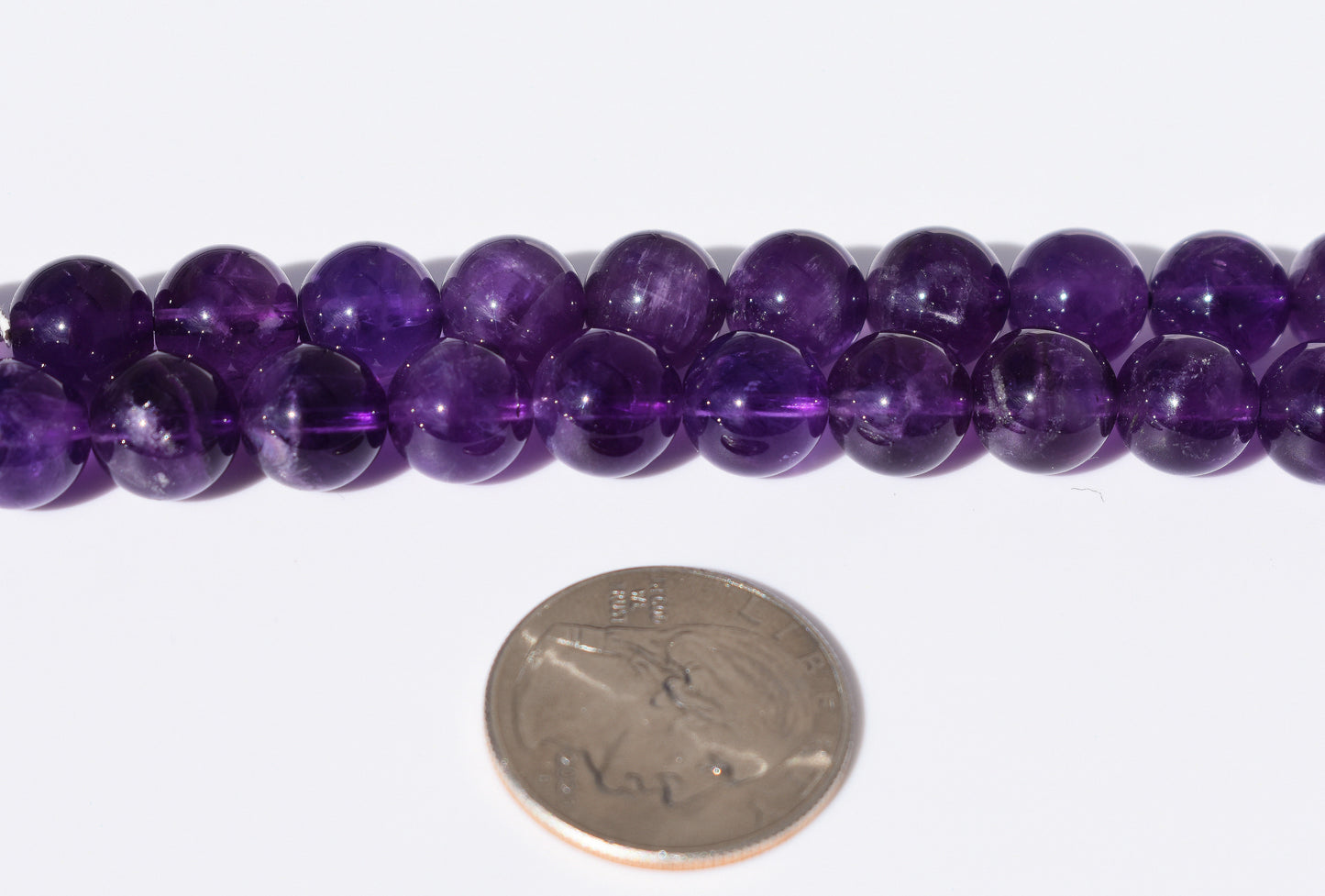 Amethyst Round Beads 10mm