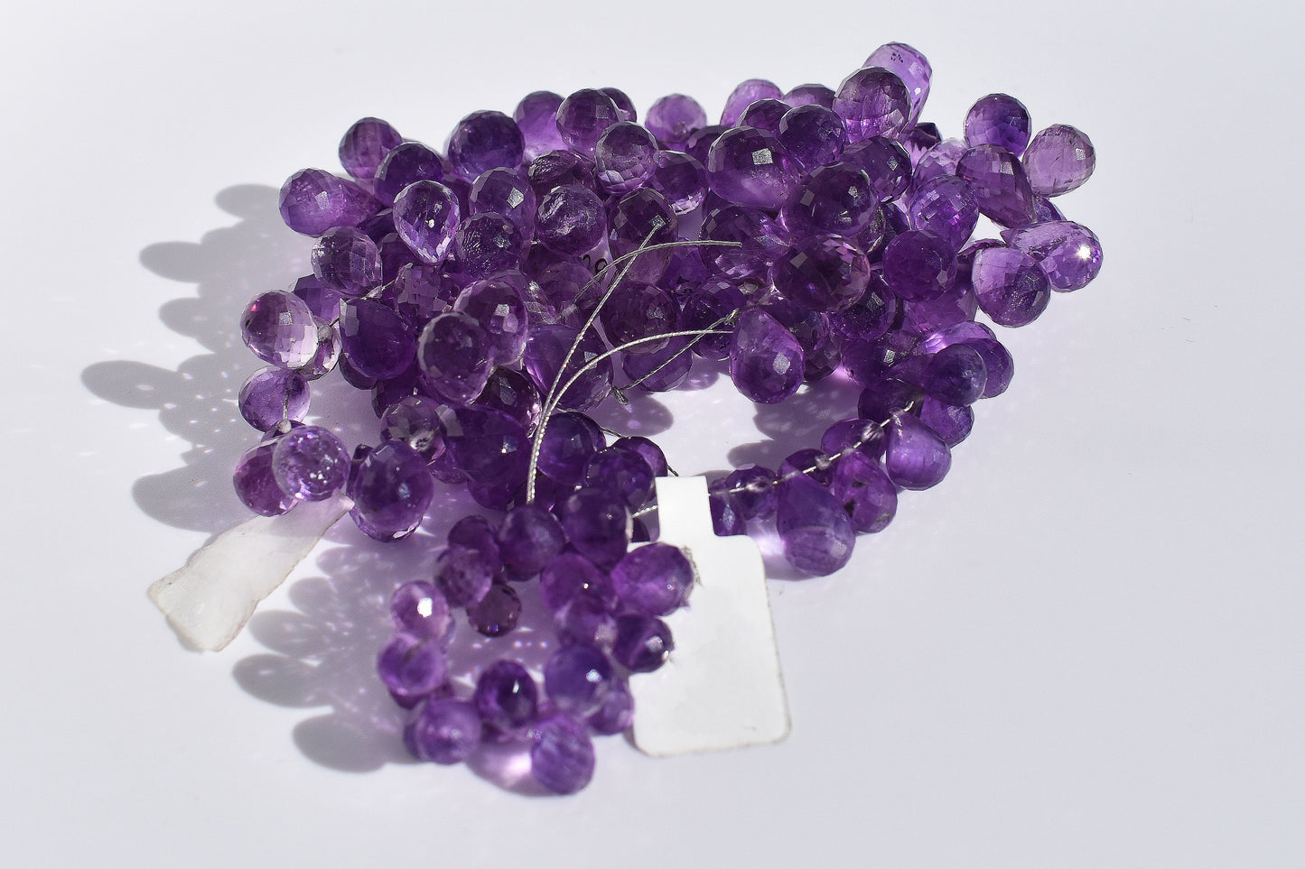 Amethyst Faceted Drop Beads 4.5-10mm