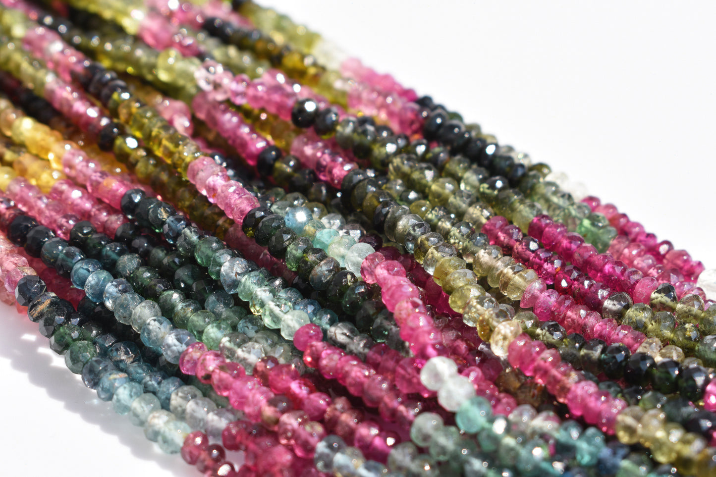 Tourmaline Rondelle Beads 3.5mm