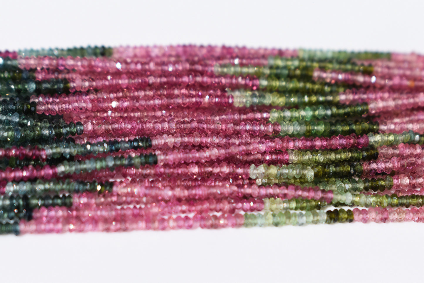 Tourmaline Rondelle Beads 1.5mm
