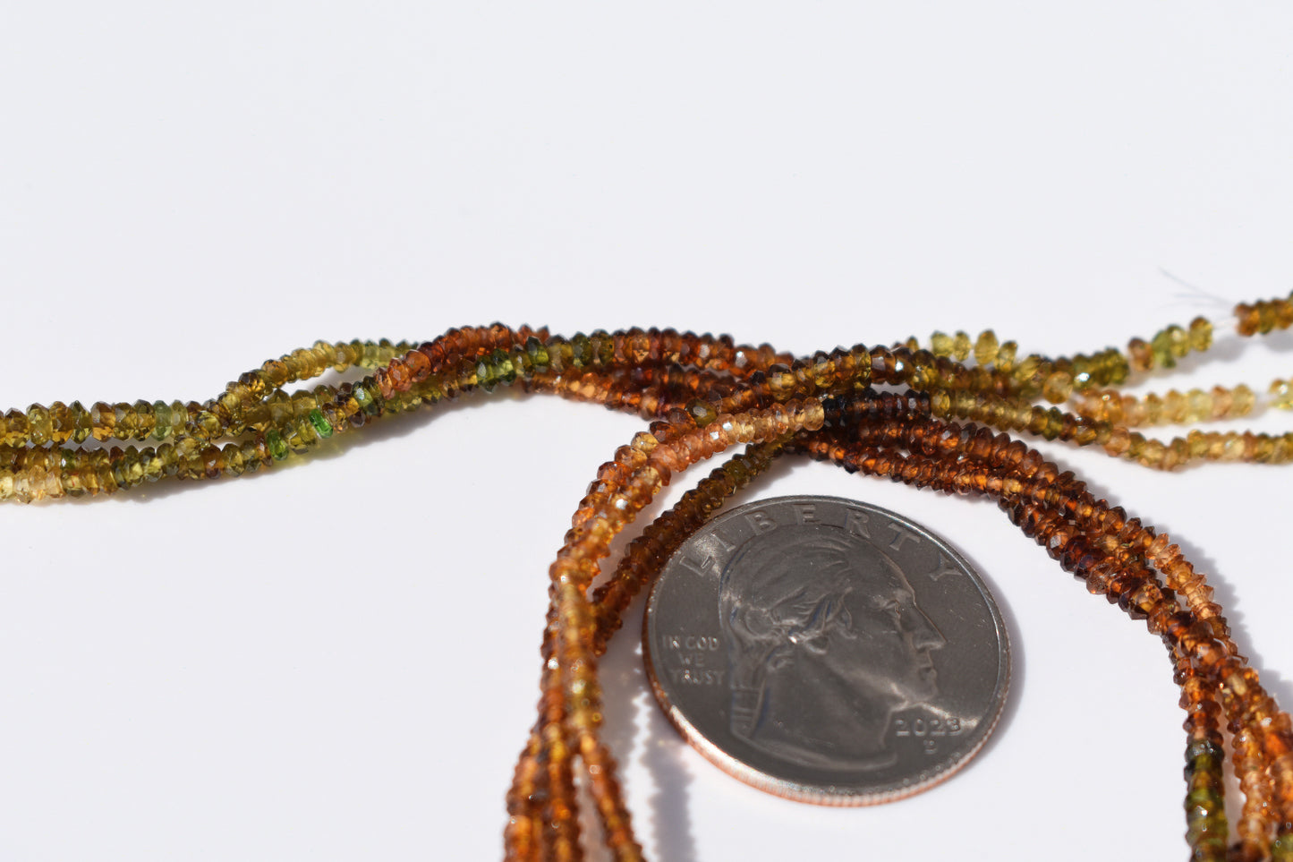 Golden Petro Tourmaline Rondelle Beads 2.5mm