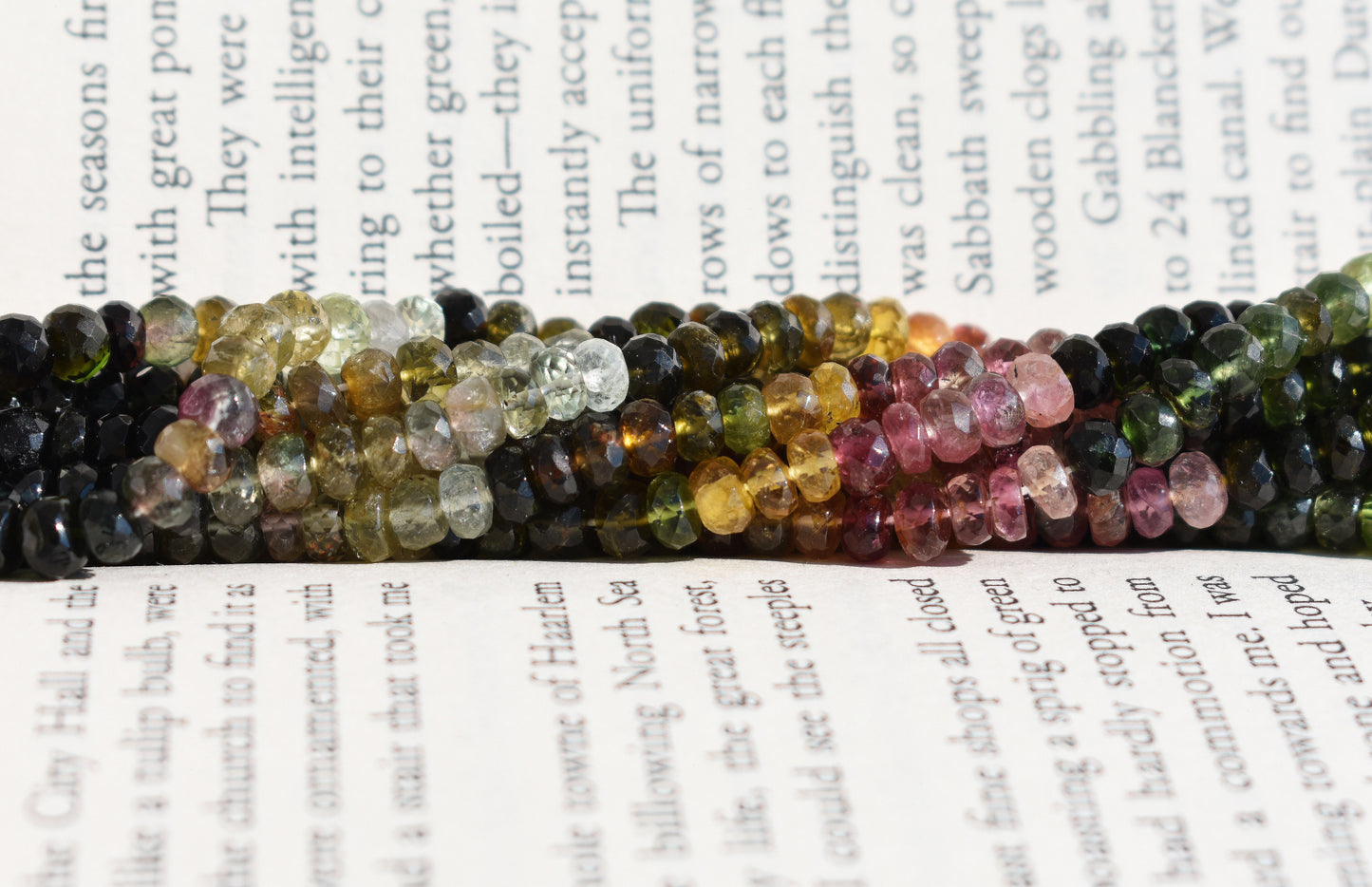 Tourmaline Rondelle Beads 4.5mm